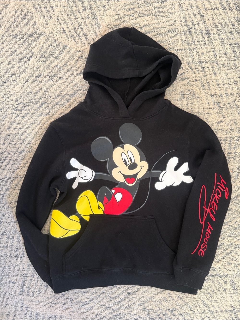 Disney Mickey Mouse Black Hoodie size 10-12